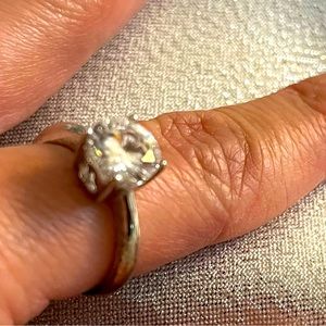 Ring QVC, sterling silver, Diamonique